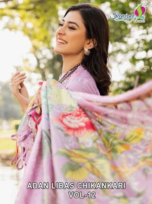 Adan Vol-12 Chikankari by Saniya Trendz